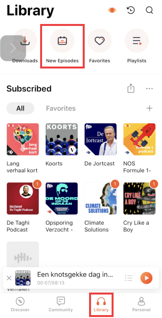 Castbox nieuwe afleveringen